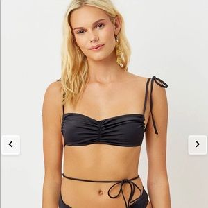 Frankies foxy string bandeau bikini top